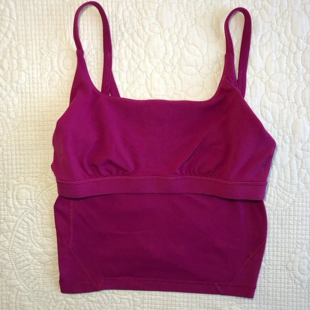 LULULEMON Women’s Magenta Purple Strappy Nulu Tank Top Sz 6 - Picture 10 of 13